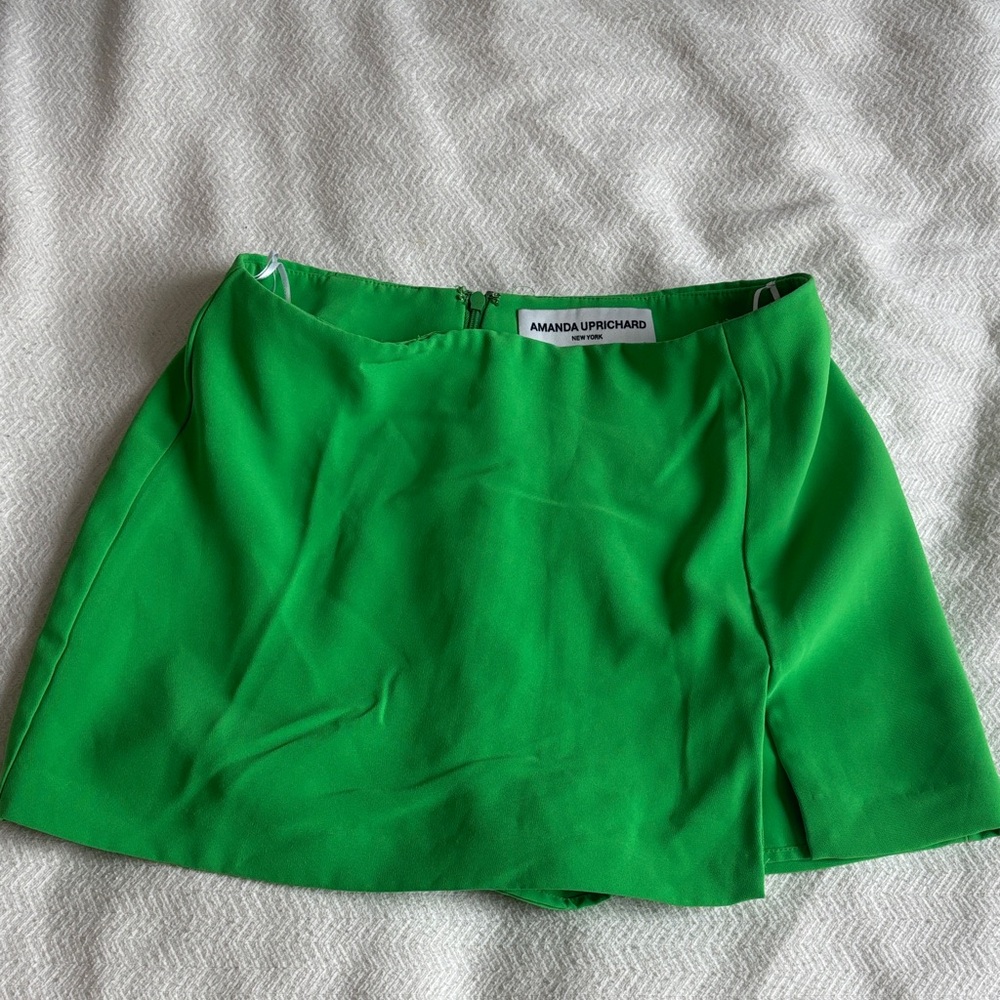 Amanda Uprichard Emerald Green Mini Skort